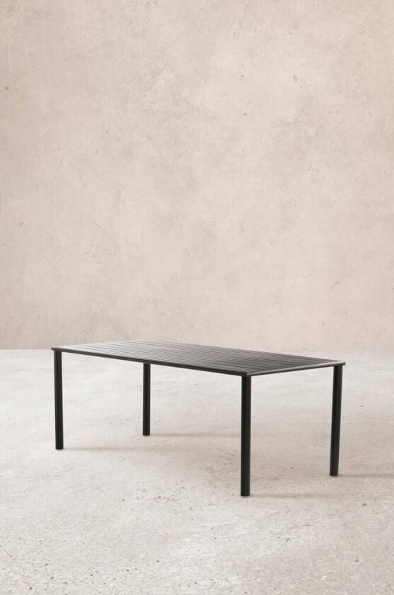 spisebord 90x200 cm Black mdf / metall