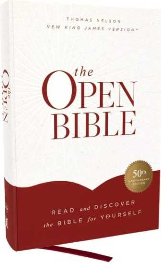 The Open Bible: Read and Discover the Bible for Yourself (NKJV, Hardcover, Red Letter, Comfort Print)