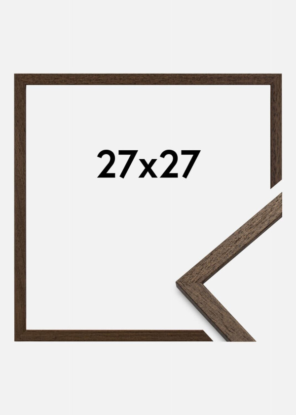 Ramme Edsbyn Akrylglass Valnøtt 27x27 Cm