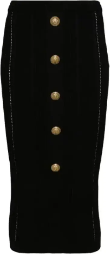 Dame, Skjørt, Svart, XS