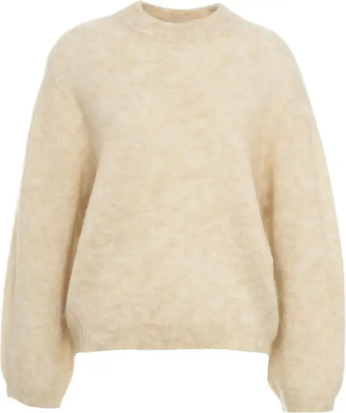 Dame, Strikkevarer, Beige, S
