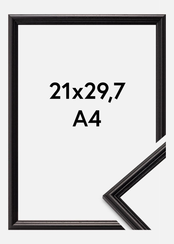 Ramme Horndal Akrylglass Svart 21x29,7 Cm (A4)