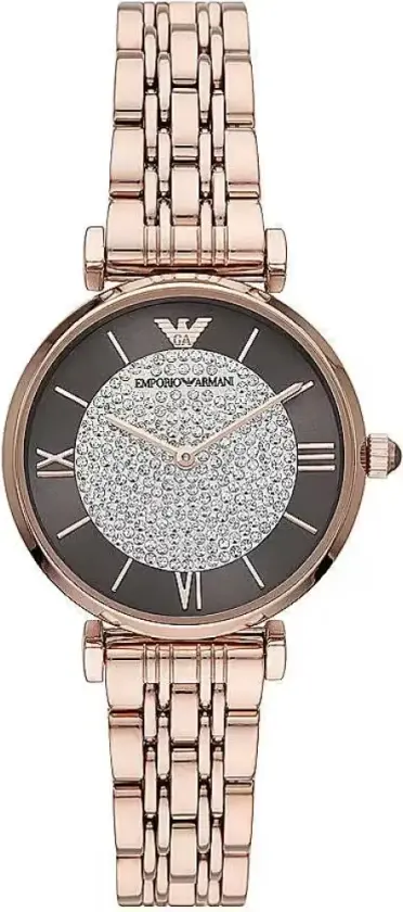 Dameklokke AR11402 Gianni T-bar Brun/Rose-gulltonet