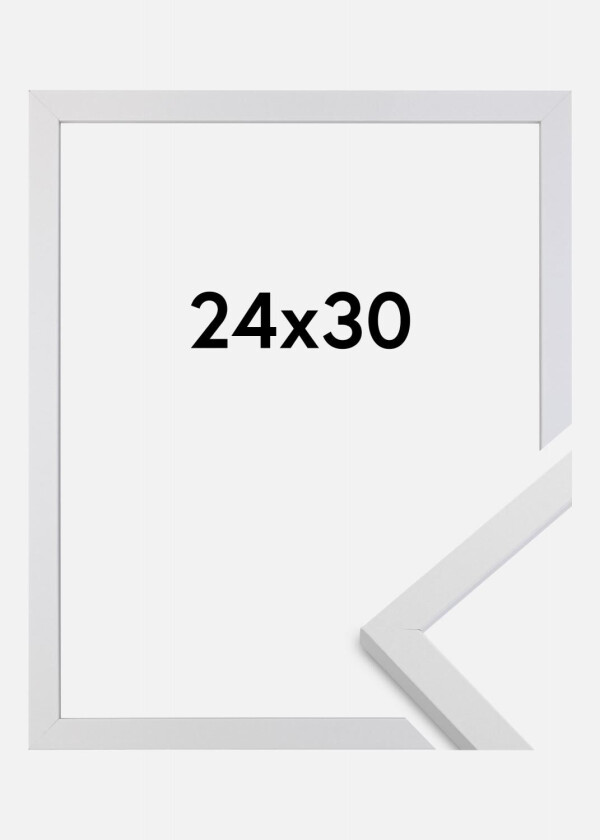Ramme Trendy Akrylglass Hvit 24x30 Cm