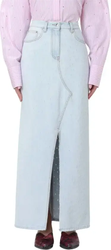 Msgm, Dame, Skjørt, Blå, S