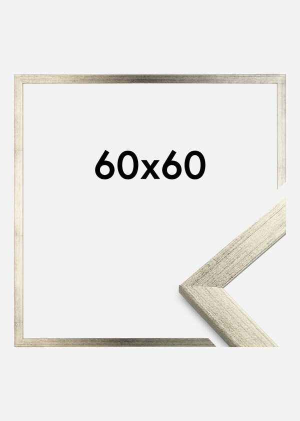 Ramme Stilren Akrylglass Sølv 60x60 Cm