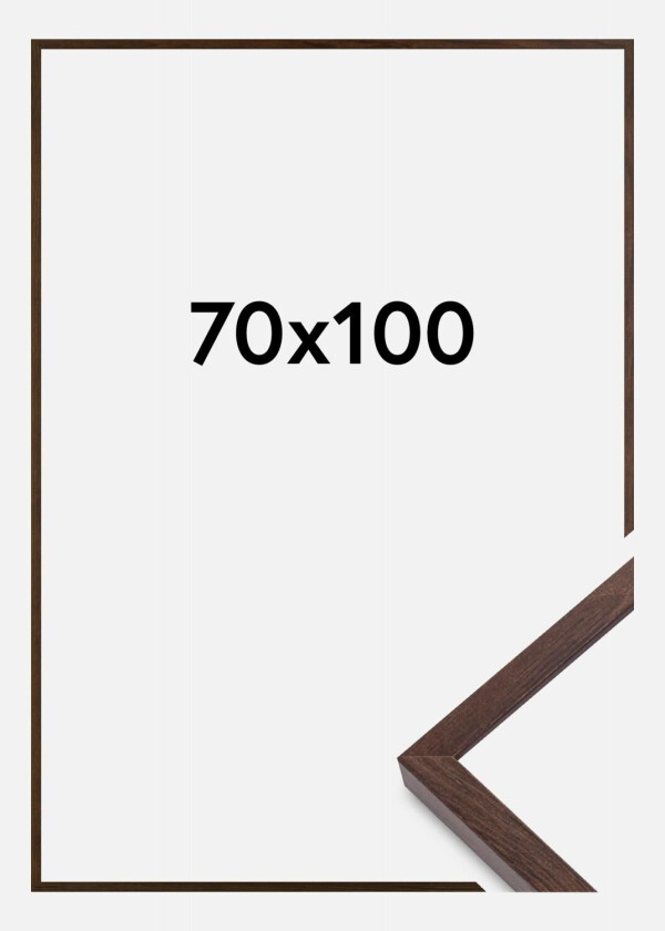 Ramme E-Line Akrylglass Valnøtt 70x100 Cm