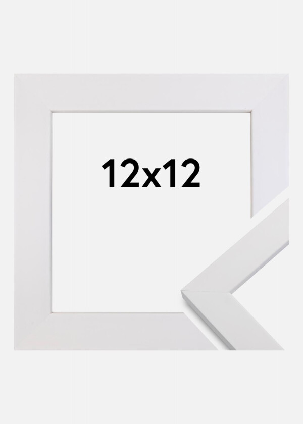 Ramme White Wood 12x12 Cm