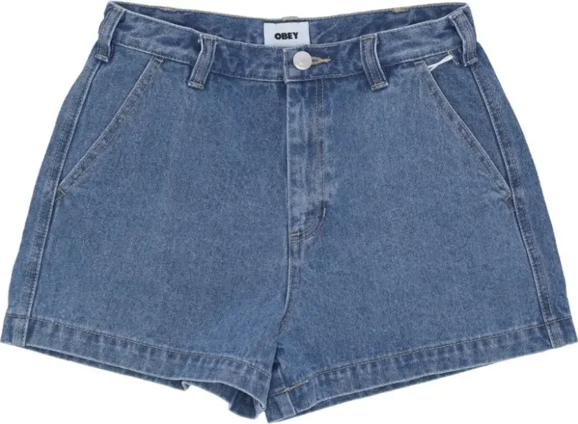 Dame, Shorts, Blå, W30