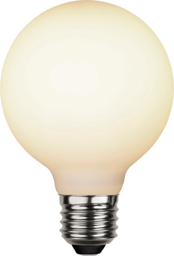 lyspære E27 G80 opaque double coating Hvit