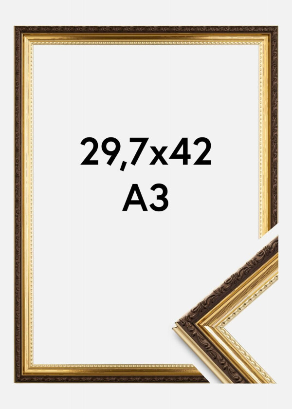 Ramme Abisko Akrylglass Gull 29,7x42 Cm (A3)