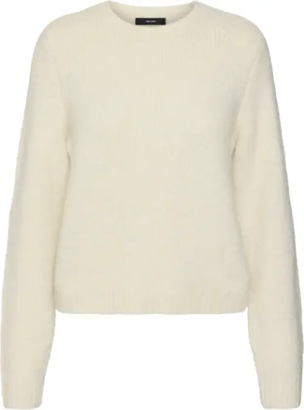 Dame, Strikkevarer, Beige, S