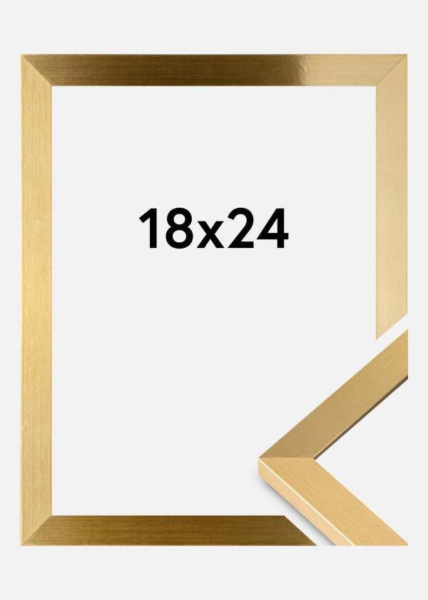 Ramme Selection Akrylglass Gull 18x24 Cm