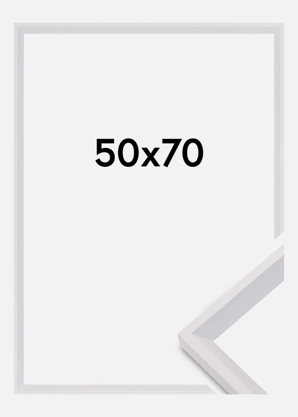 Ramme Globe Akrylglass Hvit 50x70 Cm