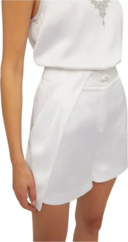 Dame, Shorts, Hvit, S