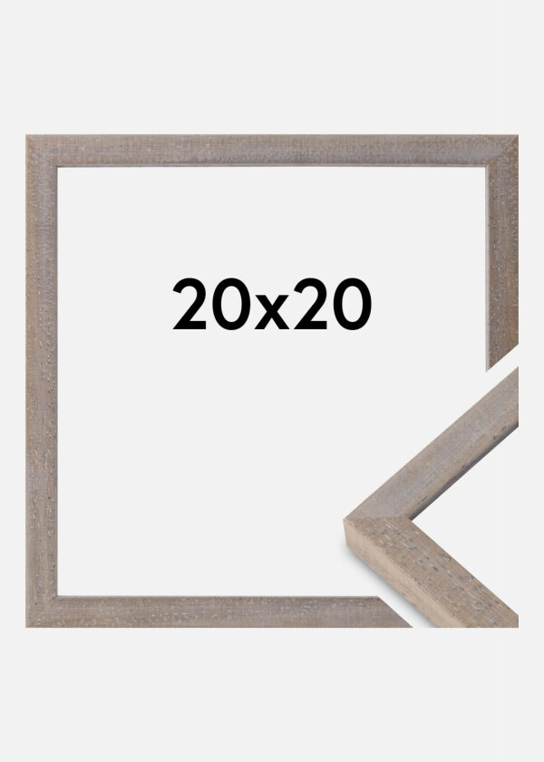 Ramme Ares Akrylglass Grå 20x20 Cm