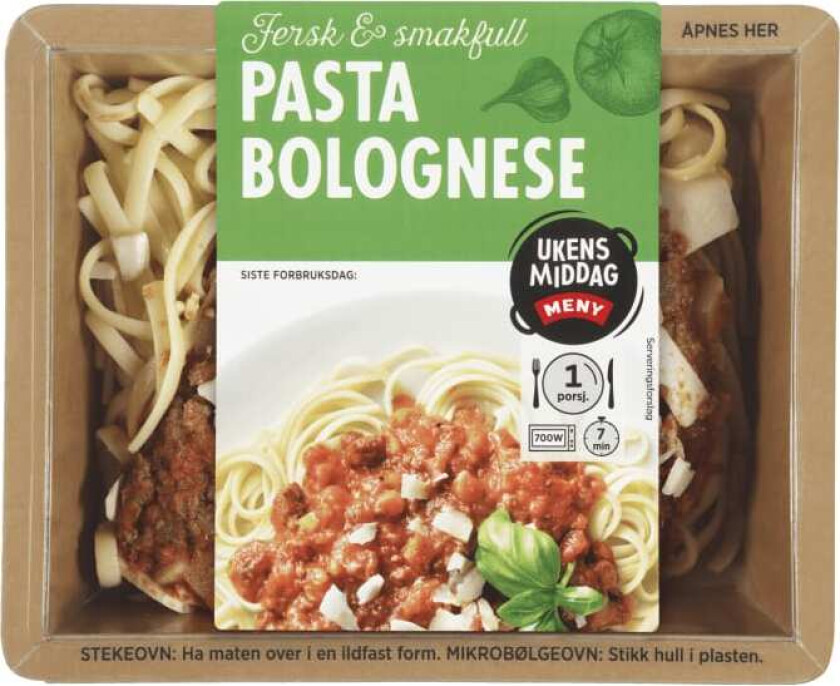 Pasta Bolognese m/Parmesan 435g