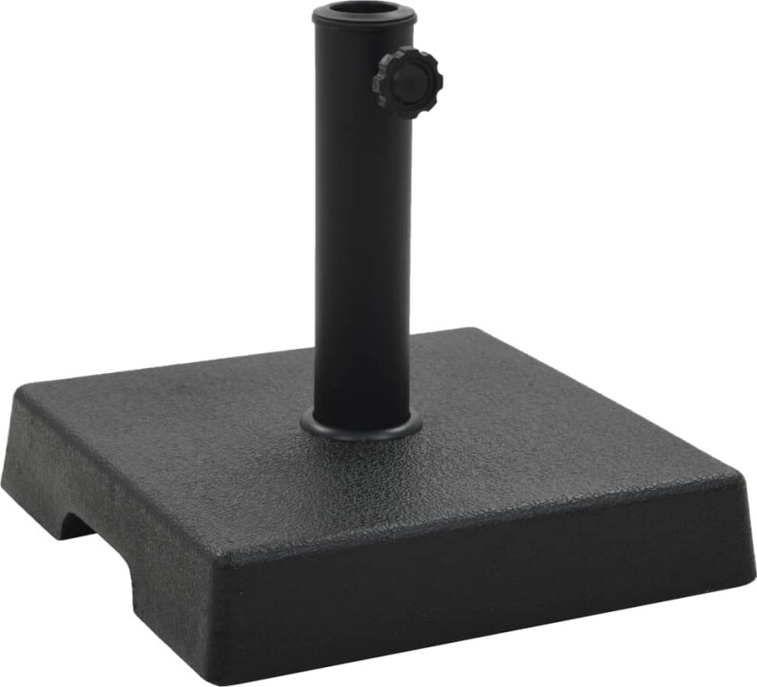 Parasollfot polyresin firkantet 8 kg svart