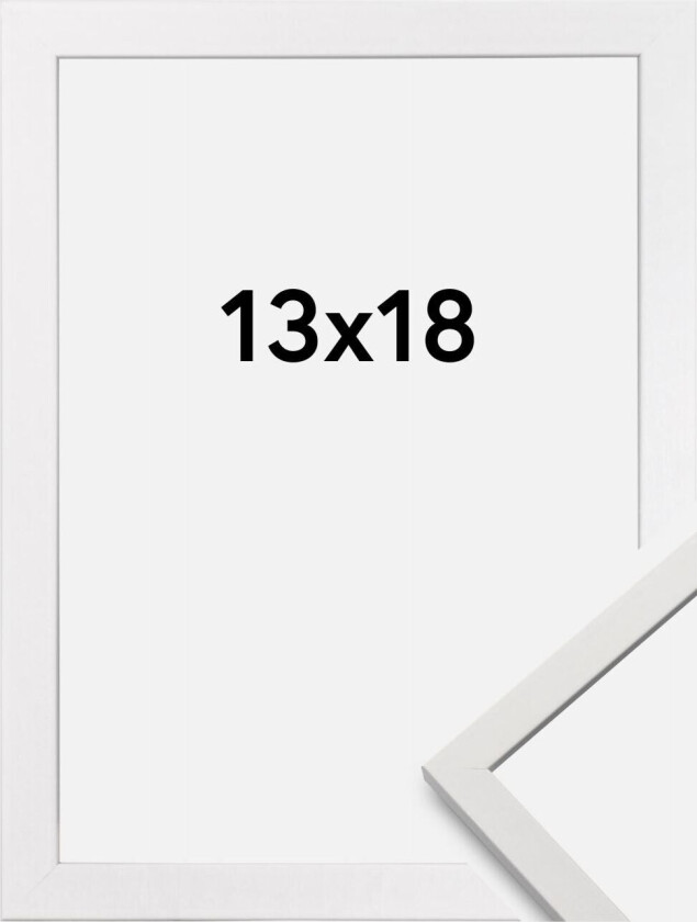 Ramme Edsbyn Hvit 13x18 Cm