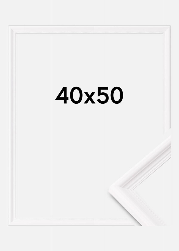 Ramme Gala Akrylglass Hvit 40x50 Cm