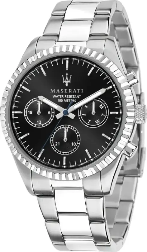 Herreklokke R8853100023 Competizione Sort/Stål Ø43 mm