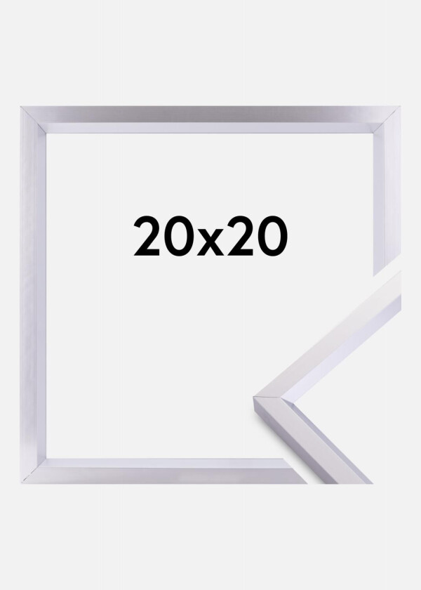 Ramme Steel Style Sølv 20x20 Cm