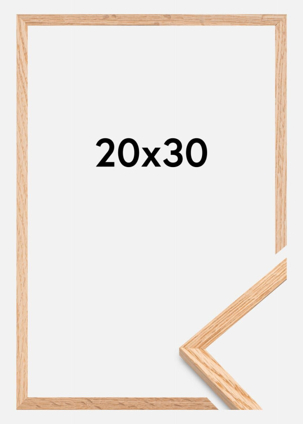 Ramme Tynn Eik Akrylglass 20x30 Cm