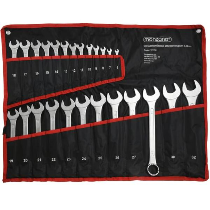 Fastnøkkel sett 6-32mm 8 10