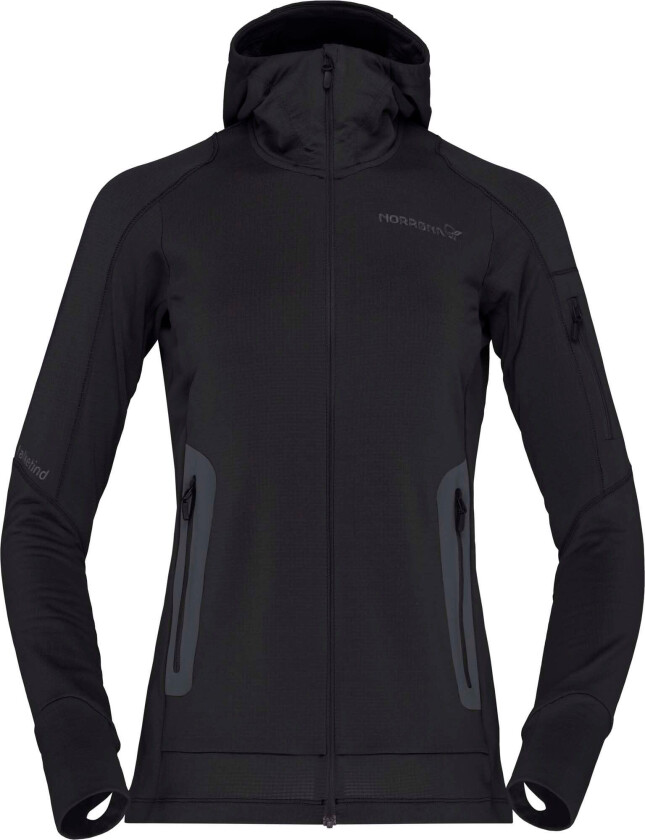 Women's Falketind Power Grid Hood M, Caviar