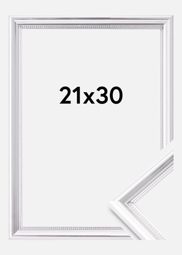 Ramme Gala Akrylglass Sølv 21x30 Cm