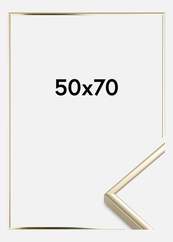 Ramme Aluminium Akrylglass Blank Gull 50x70 Cm