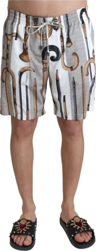 Herre, Shorts, Hvit, M