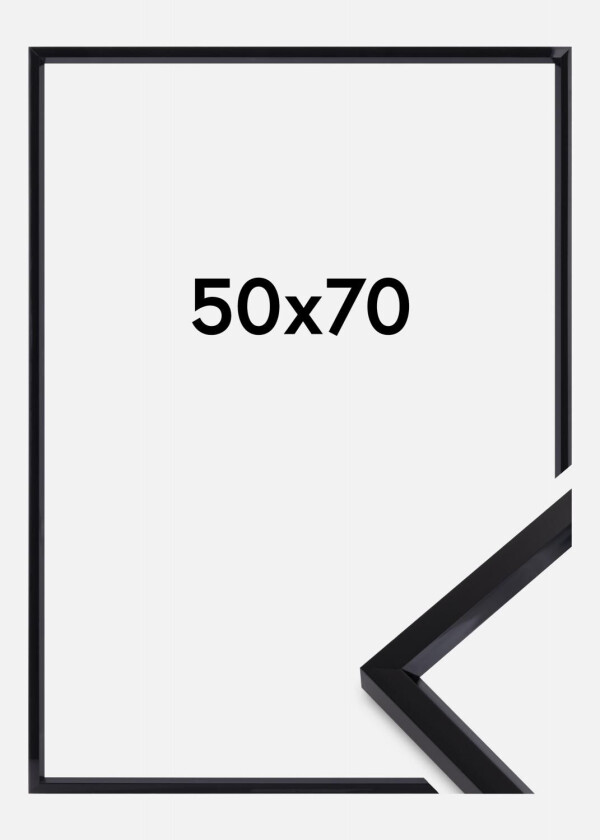 Ramme Steel Style Svart 50x70 Cm