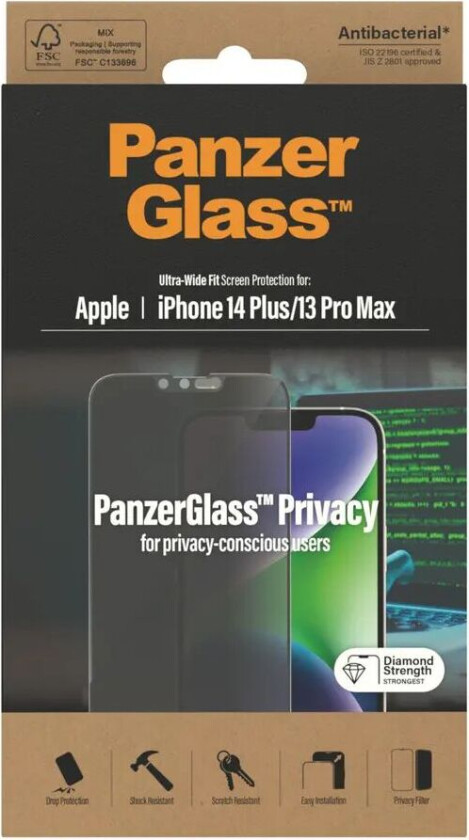 Panzerglass Ultra-wide Fit Privacy Iphone 13 Pro Max, Iphone 14 Plus