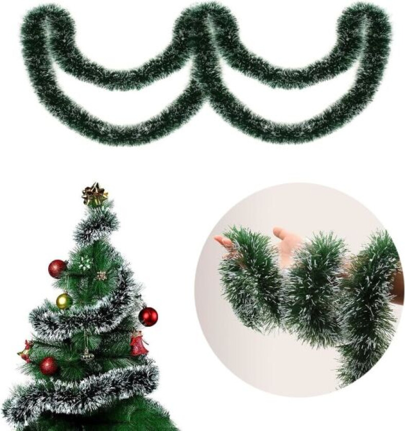 Julekrans, Dekorative Julekranser - 2m x 5 stk, Hengende Pynt til Juletre, Kranser, Bryllup, Bursdager og Festutstyr