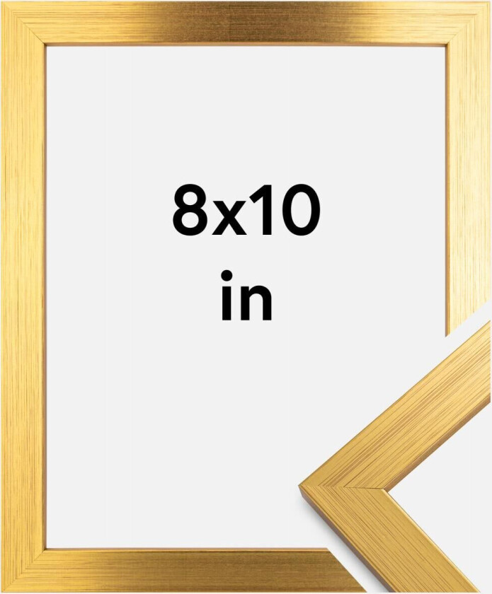 Ramme Gold Wood 8x10 Inches (20,32x25,4 Cm)