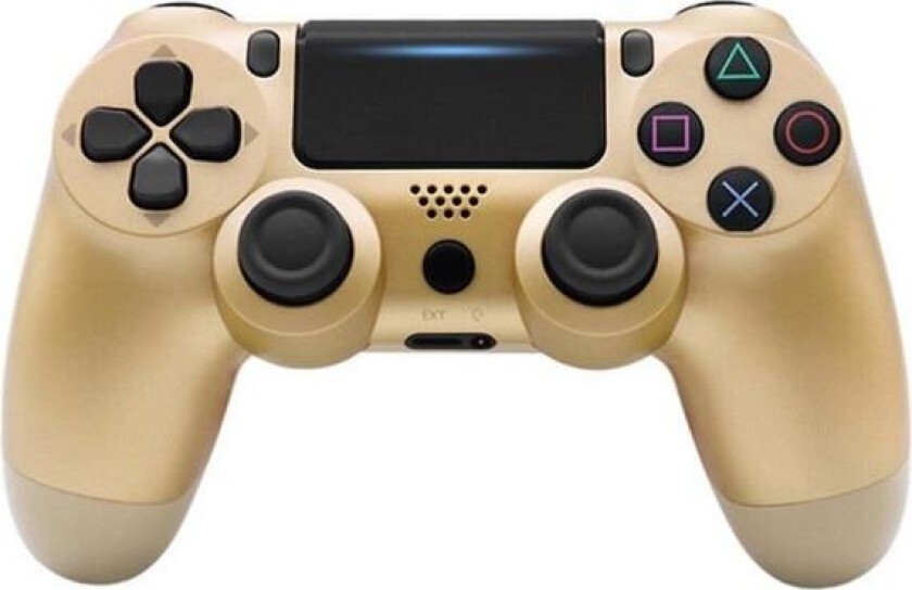 REMAKE Dualshock 4 trådløs kontroller kompatibel med Playstation 4 - Glacier White GOLD
