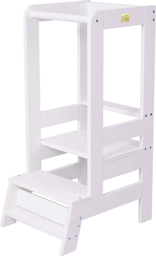 Meowbaby Læringstårn, Hvit - Motoriske møbler - Furu