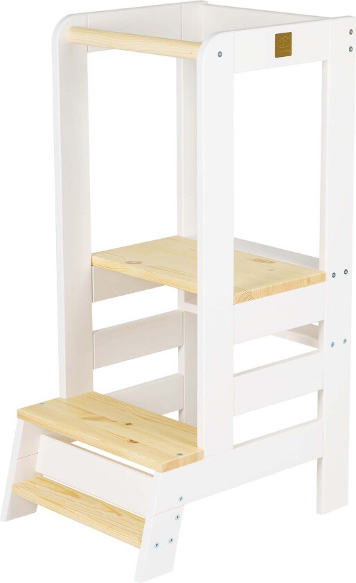 Meowbaby Læringstårn, Hvit - Motoriske møbler - Furu