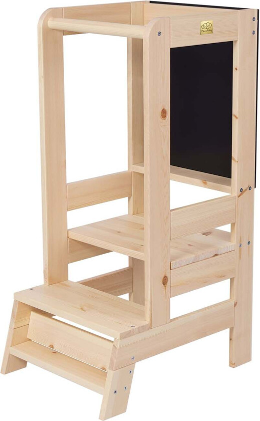 Bilde av Meowbaby Læringstårn med Tegnebrett, Nature - Motoriske møbler - Furu