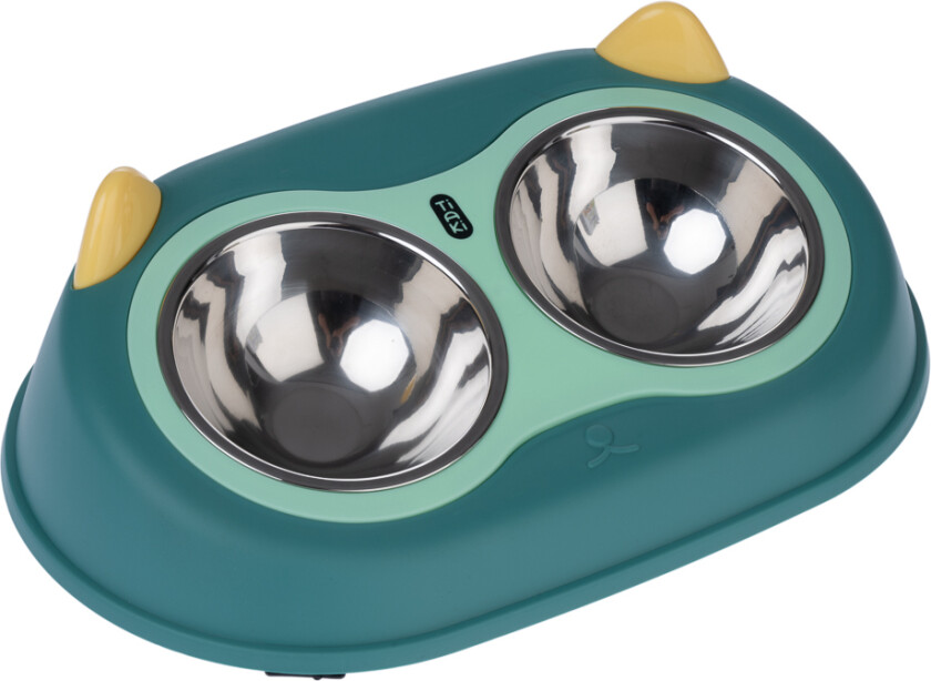 dobbel skål ugle - 2 x 300 ml