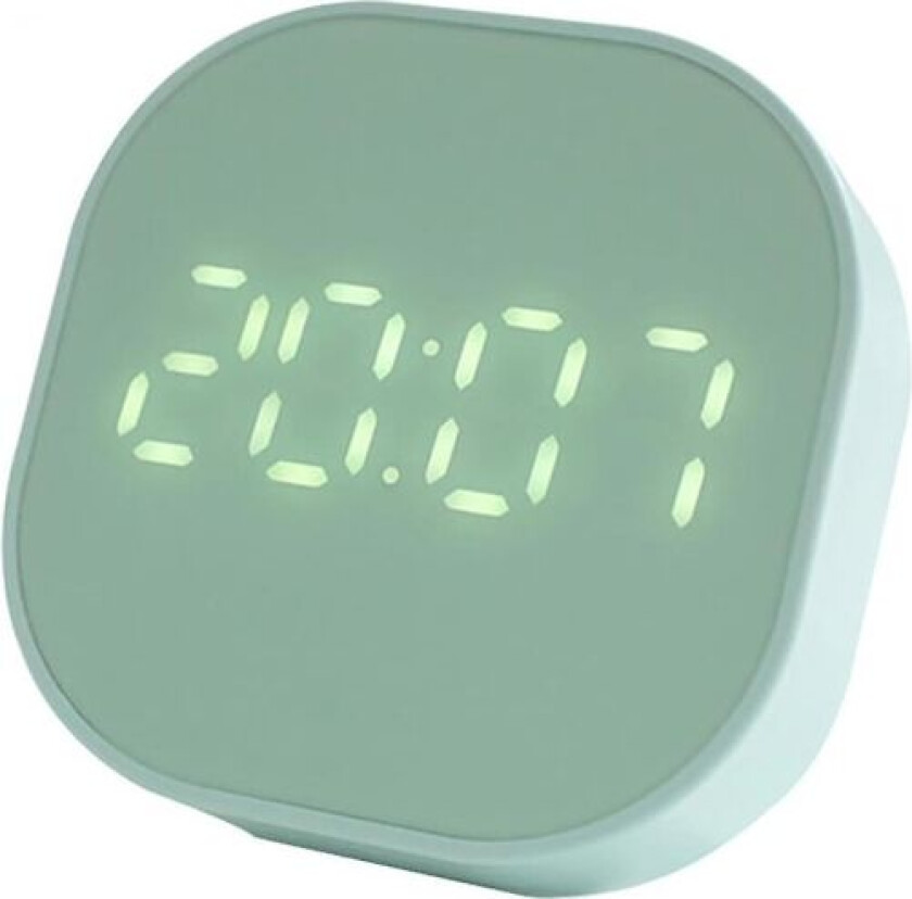Svart fredag firkantet liten vekkerklokke lysende dempet LED multifunksjonell digital klokke lys