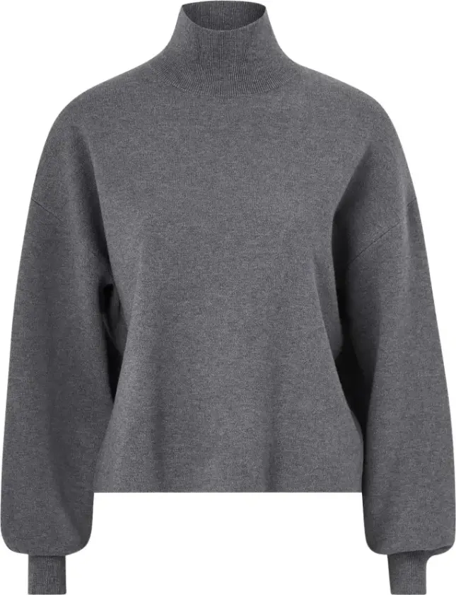 Moss Copenhagen, Dame, Strikkevarer, Grå, XS/S