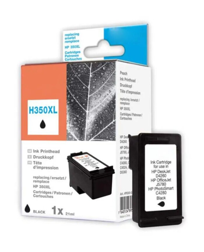 Blekkpatron tilsvarer HP 350XL - Svart