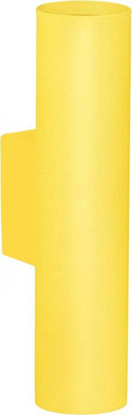 Cerro vegglampe, gul, stål, Ø 6 cm, opp/ned