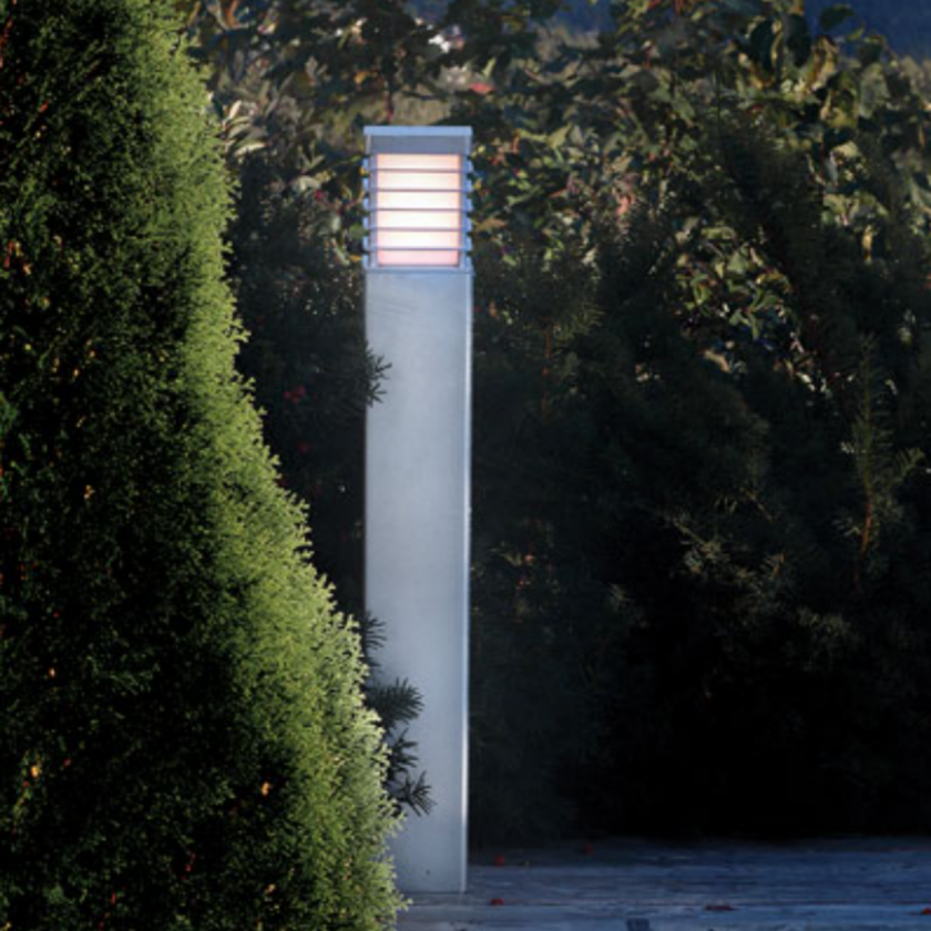 Halmstad pullert LED 1483 - Galvanisert stål