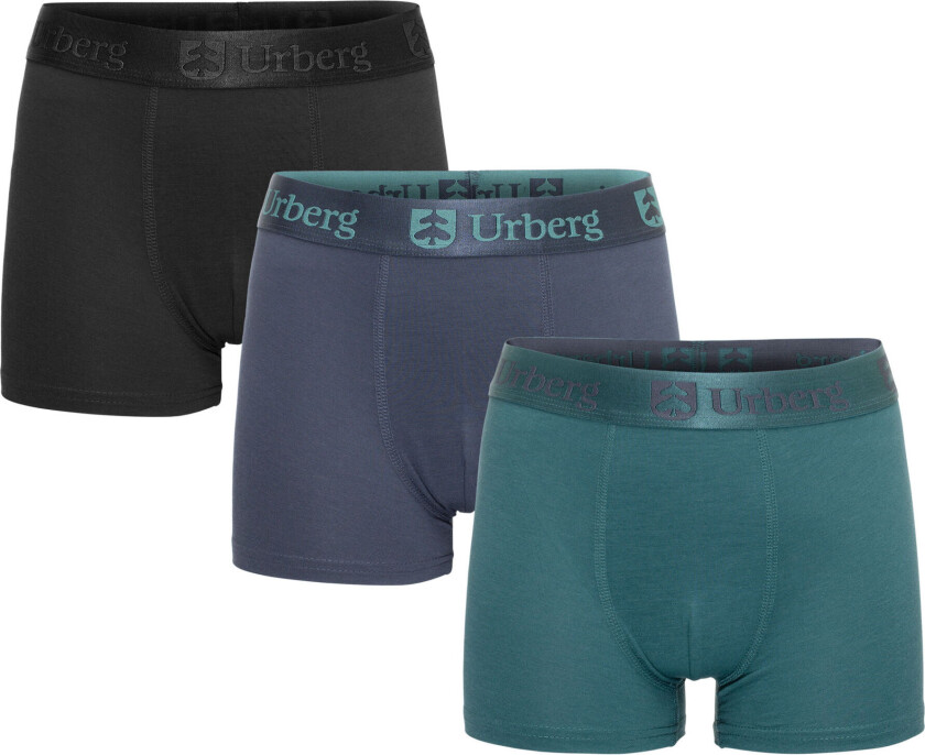 Juniors' Bamboo Boxers 3-pack Black/blue/green 158/164