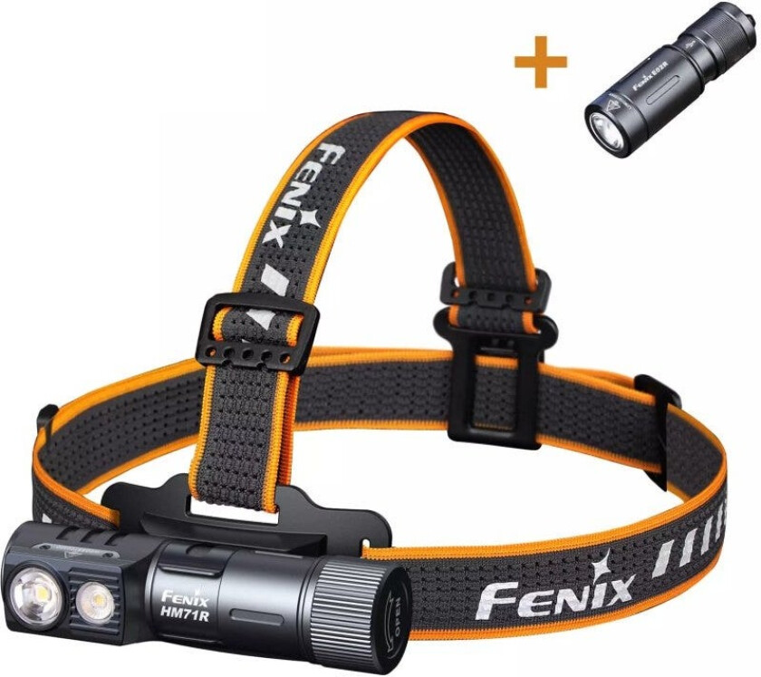 HM71R+E02R oppladbar hodelykt, lyktpakke - 2700 lumen
