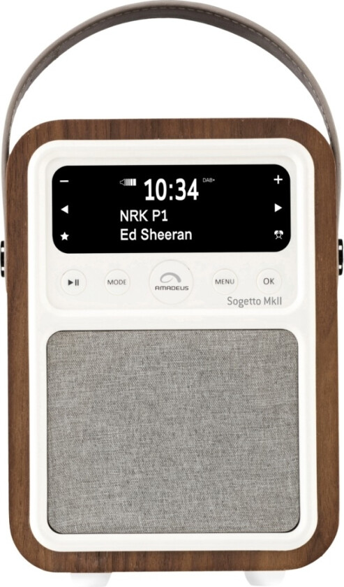 Sogetto MK2 Bluetooth radio valnøtt