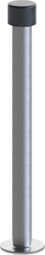 7601 Line18 dørstopper, ø22 x 200 mm, børstet rustfritt stål